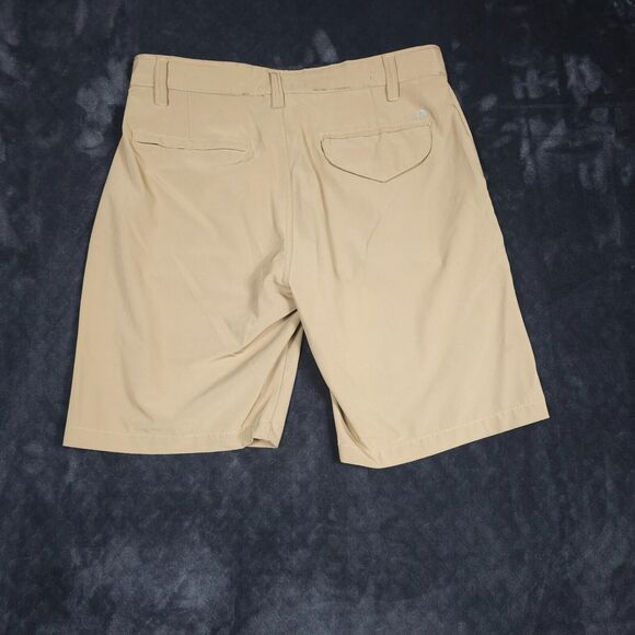 Surf Style Hybrid Shorts Mens 34 Chino Style Stretch Golf Surf Swim Tan - Picture 2 of 5
